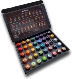 Koffie Proeverij Pakket Groot 40 Stuks Verschillende Smaken Met Mystery Card 'Get Well Soon' Met Persoonlijke (video) Boodschap | Verjaardag | Sinterklaas | Kerstpakket | Vaderdag | Moederdag | Jubileum | Valentijnsdag -Koffie Promotie Winkel 1093x1200 1