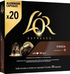 L'OR Espresso Forza Koffiecups - Intensiteit 9/12 - 10 X 20 Capsules 26 L'OR Espresso Forza Koffiecups - Intensiteit 9/12 - 10 X 20 Capsules -Koffie Promotie Winkel 1129x1200 2