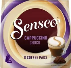 Senseo Cappuccino Choco Koffiepads - 2/9 Intensiteit - 4 X 8 Pads -Koffie Promotie Winkel 1200x1152