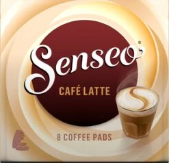 Senseo Café Latte Koffiepads - 2/9 Intensiteit - 4 X 8 Pads -Koffie Promotie Winkel 1200x1157 2