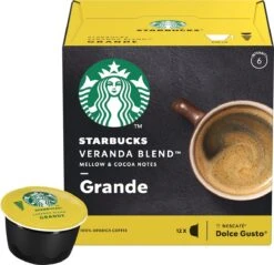 Starbucks By Dolce Gusto Capsules Veranda Grande Blonde Roast - 36 Koffiecups -Koffie Promotie Winkel 1200x1159
