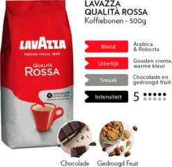 Lavazza Qualita Rossa Koffiebonen - 500g -Koffie Promotie Winkel 1200x1162 1