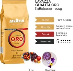 Lavazza Qualita Oro Koffiebonen - 500 Gram X4 -Koffie Promotie Winkel 1200x1170 2