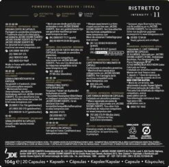 L'OR Espresso Ristretto Koffiecups - Intensiteit 11/12 - 10 X 20 Capsules -Koffie Promotie Winkel 1200x1186 2