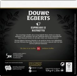 Douwe Egberts Espresso Ristretto (12) - 10 X 20 Koffiecups -Koffie Promotie Winkel 1200x1186 8