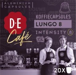 Douwe Egberts D.E Café Lungo Koffiecups - Intesiteit 8/12 - 10 X 20 Capsules -Koffie Promotie Winkel 1200x1189 3