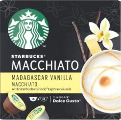 Starbucks By Dolce Gusto Capsules Madagascar Vanilla Macchiato- 3 Doosjes à 12 Koffiecups -Koffie Promotie Winkel 1200x1195