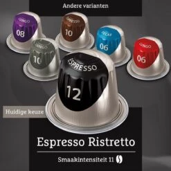 Douwe Egberts Espresso Ristretto (12) - 10 X 20 Koffiecups -Koffie Promotie Winkel 1200x1200 124