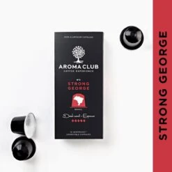 Aroma Club - Nespresso Compatible Capsules (120 St.) - No. 3 Strong George - Intensiteit 5/5 - Espresso - 100% Aluminium Koffiecups 12 Aroma Club - Nespresso Compatible Capsules (120 St.) - No. 3 Strong George - Intensiteit 5/5 - Espresso - 100% Aluminium Koffiecups -Koffie Promotie Winkel 1200x1200 16