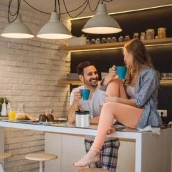 Relaxdays Voorraadbus Koffie - Koffieblik - Luchtdicht - Koffiebus - Zilver - Metaal Groot -Koffie Promotie Winkel 1200x1200 323