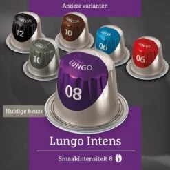 Douwe Egberts Lungo Intens Koffiecups - Intensiteit 8/12 - 10 X 10 Capsules -Koffie Promotie Winkel 1200x1200 5