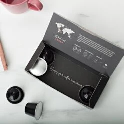 Aroma Club - Proefpakket Nespresso Compatible Capsules (100 St.) - 5 Smaken - Espresso & Lungo - 100% Aluminium Koffiecups -Koffie Promotie Winkel 1200x1200 51