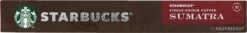 Starbucks By Nespresso Sumatra Espresso Dark Roast Capsules - 120 Koffiecups -Koffie Promotie Winkel 1200x159 1