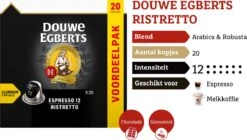 Douwe Egberts Espresso Ristretto (12) - 10 X 20 Koffiecups -Koffie Promotie Winkel 1200x681 1