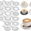 Koffie Figuurtjes Maker - Latte Art - Cacao Vormpjes - 16 Verschillende Houders - Cappuccino - Latte Macchiato - Hartjes Maker -Koffie Promotie Winkel 1200x858