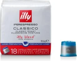 Illy - Iperespresso Koffie Home Classico Lungo 6 X 18 Capsules 8 Illy - Iperespresso Koffie Home Classico Lungo 6 X 18 Capsules -Koffie Promotie Winkel 1200x956 1