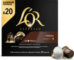 L'OR Espresso Forza Koffiecups - Intensiteit 9/12 - 10 X 20 Capsules 18 L'OR Espresso Forza Koffiecups - Intensiteit 9/12 - 10 X 20 Capsules -Koffie Promotie Winkel 1200x968