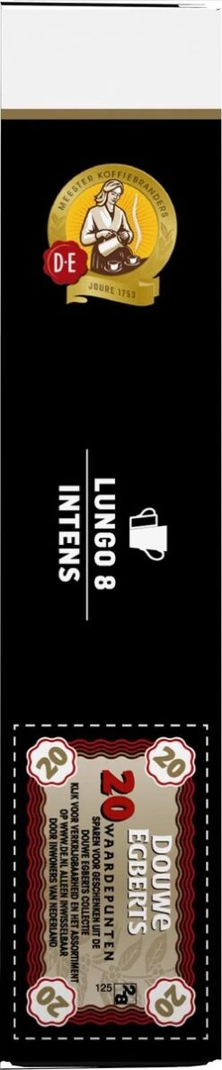 Douwe Egberts Lungo Intens Koffiecups - Intensiteit 8/12 - 10 X 20 Capsules -Koffie Promotie Winkel 249x1200 1