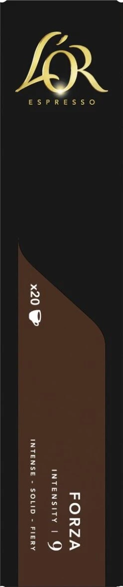 L'OR Espresso Forza Koffiecups - Intensiteit 9/12 - 10 X 20 Capsules 22 L'OR Espresso Forza Koffiecups - Intensiteit 9/12 - 10 X 20 Capsules -Koffie Promotie Winkel 253x1200 2