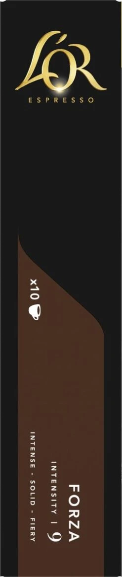 L'OR Espresso Forza Koffiecups - Intensiteit 9/12 - 10 X 10 Capsules -Koffie Promotie Winkel 255x1200 8