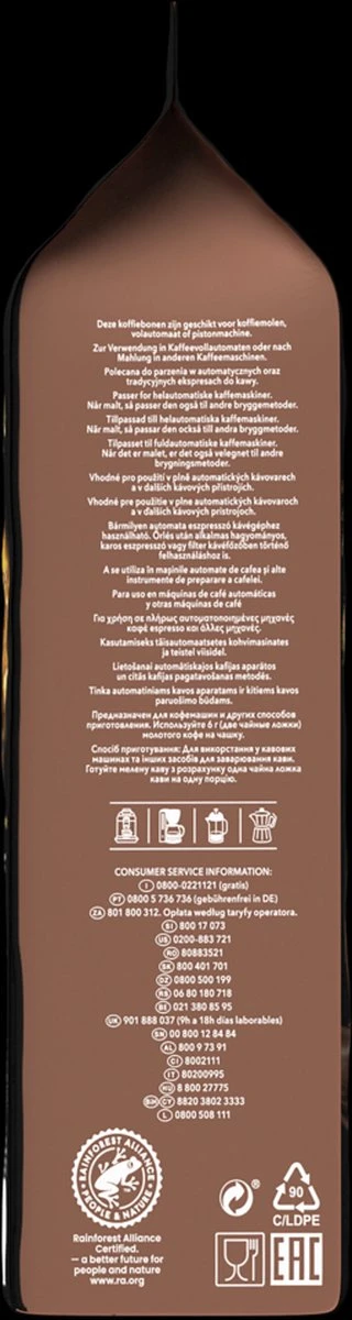 L'OR Forza Koffiebonen (9) - 4x 1000 Gram 6 L'OR Forza Koffiebonen (9) - 4x 1000 Gram - Afbeelding 4