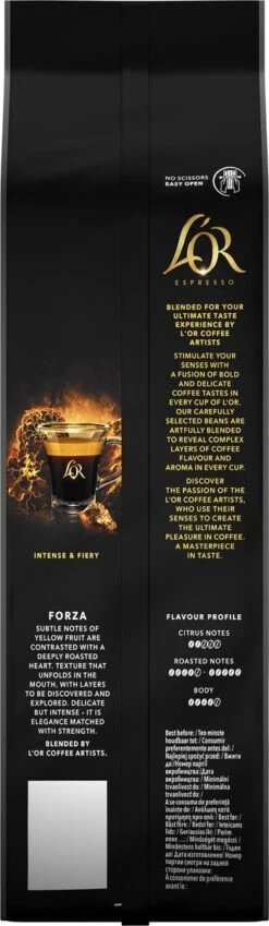 L'OR Espresso Forza Koffiebonen (9) - 4 X 500 Gram -Koffie Promotie Winkel 349x1200 1