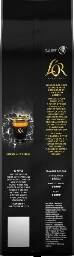 L'OR Espresso Onyx Koffiebonen (12) - 4 X 500 Gram 14 L'OR Espresso Onyx Koffiebonen (12) - 4 X 500 Gram -Koffie Promotie Winkel 349x1200