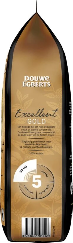 Douwe Egberts Excellent Gold Koffiebonen - 5/9 Intensiteit - 4 X 1kg -Koffie Promotie Winkel 362x1200