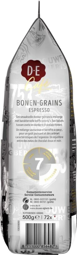 Douwe Egberts D.E Café Espresso Koffiebonen - Intensiteit 7/9 - 4 X 500 Gram -Koffie Promotie Winkel 364x1200 19