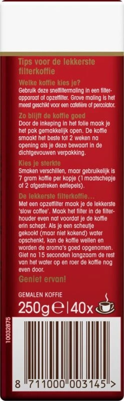 Douwe Egberts Aroma Rood Filterkoffie - 24 X 250 Gram 12 Douwe Egberts Aroma Rood Filterkoffie - 24 X 250 Gram -Koffie Promotie Winkel 373x1200