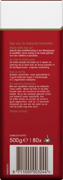 Douwe Egberts Aroma Rood Filterkoffie - 6 X 500 Gram -Koffie Promotie Winkel 420x1200 4