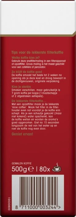 Douwe Egberts Aroma Rood Filterkoffie - 15 X 500 Gram -Koffie Promotie Winkel 421x1200 2