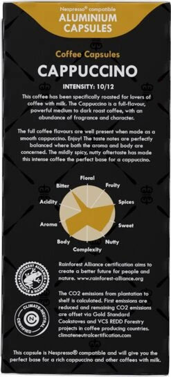 Gran Maestro Italiano - Cappuccino - Koffiecups - Nespresso Compatibel Capsules - Intense Smaak - 6 X 20 Cups 9 Gran Maestro Italiano - Cappuccino - Koffiecups - Nespresso Compatibel Capsules - Intense Smaak - 6 X 20 Cups -Koffie Promotie Winkel 546x1200