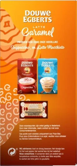 Douwe Egberts Verwenkoffie Latte Caramel Oploskoffie - 5 X 8 Zakjes -Koffie Promotie Winkel 560x1200 3