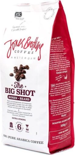 Jones Brothers Coffee The Big Shot Koffiebonen - 6 X 500 Gram -Koffie Promotie Winkel 586x1200