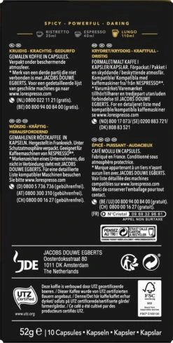 L'OR Lungo Estremo Koffiecups - Intensiteit 10/12 - 10 X 10 Capsules -Koffie Promotie Winkel 606x1200 3