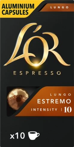 L'OR Lungo Estremo Koffiecups - Intensiteit 10/12 - 10 X 10 Capsules -Koffie Promotie Winkel 606x1200 4