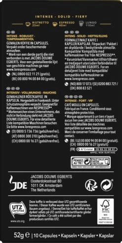 L'OR Espresso Forza Koffiecups - Intensiteit 9/12 - 10 X 10 Capsules -Koffie Promotie Winkel 606x1200 8