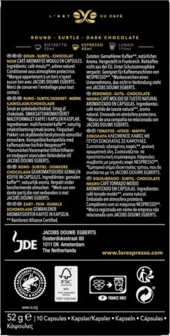 L'OR Espresso Chocolat Koffiecups - 10 X 10 Capsules -Koffie Promotie Winkel 608x1200