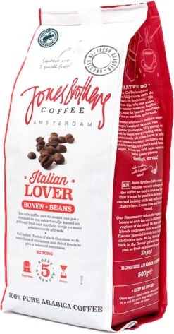 Jones Brothers Coffee Koffiebonen Italian Lover – 6 X 500 Gram 13 Jones Brothers Coffee Koffiebonen Italian Lover – 6 X 500 Gram -Koffie Promotie Winkel 627x1200 2