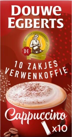 Douwe Egberts Verwenkoffie Cappuccino Oploskoffie - 5 X 10 Zakjes 16 Douwe Egberts Verwenkoffie Cappuccino Oploskoffie - 5 X 10 Zakjes -Koffie Promotie Winkel 630x1200 1