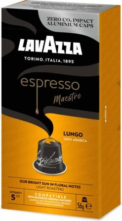 Lavazza Espresso Lungo - Aluminium Nespresso Capsules - 10 Stuks -Koffie Promotie Winkel 664x1200 4