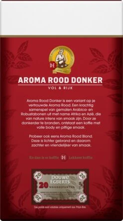 Douwe Egberts Aroma Rood Donker Filterkoffie - 6 X 500 Gram -Koffie Promotie Winkel 669x1200 7