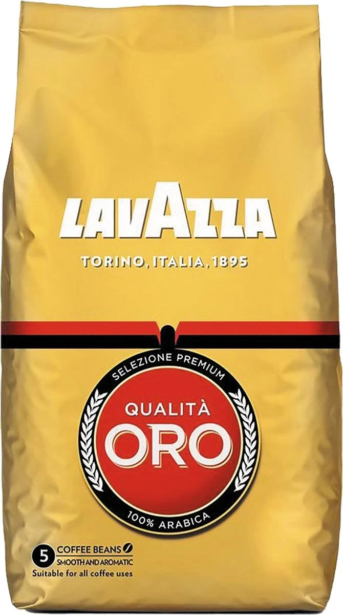 Lavazza Qualita Oro Koffiebonen - 6 X 1 Kg 6 Lavazza Qualita Oro Koffiebonen - 6 X 1 Kg - Afbeelding 4