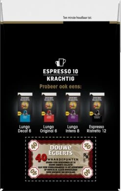 Douwe Egberts Espresso Krachtig (10) - 5 X 40 Koffiecups -Koffie Promotie Winkel 766x1200