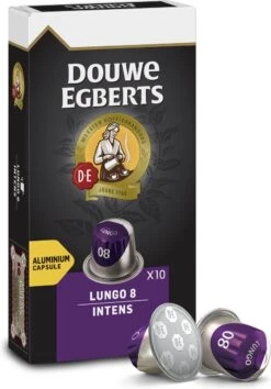 Douwe Egberts Lungo Intens Koffiecups - Intensiteit 8/12 - 10 X 10 Capsules -Koffie Promotie Winkel 837x1200