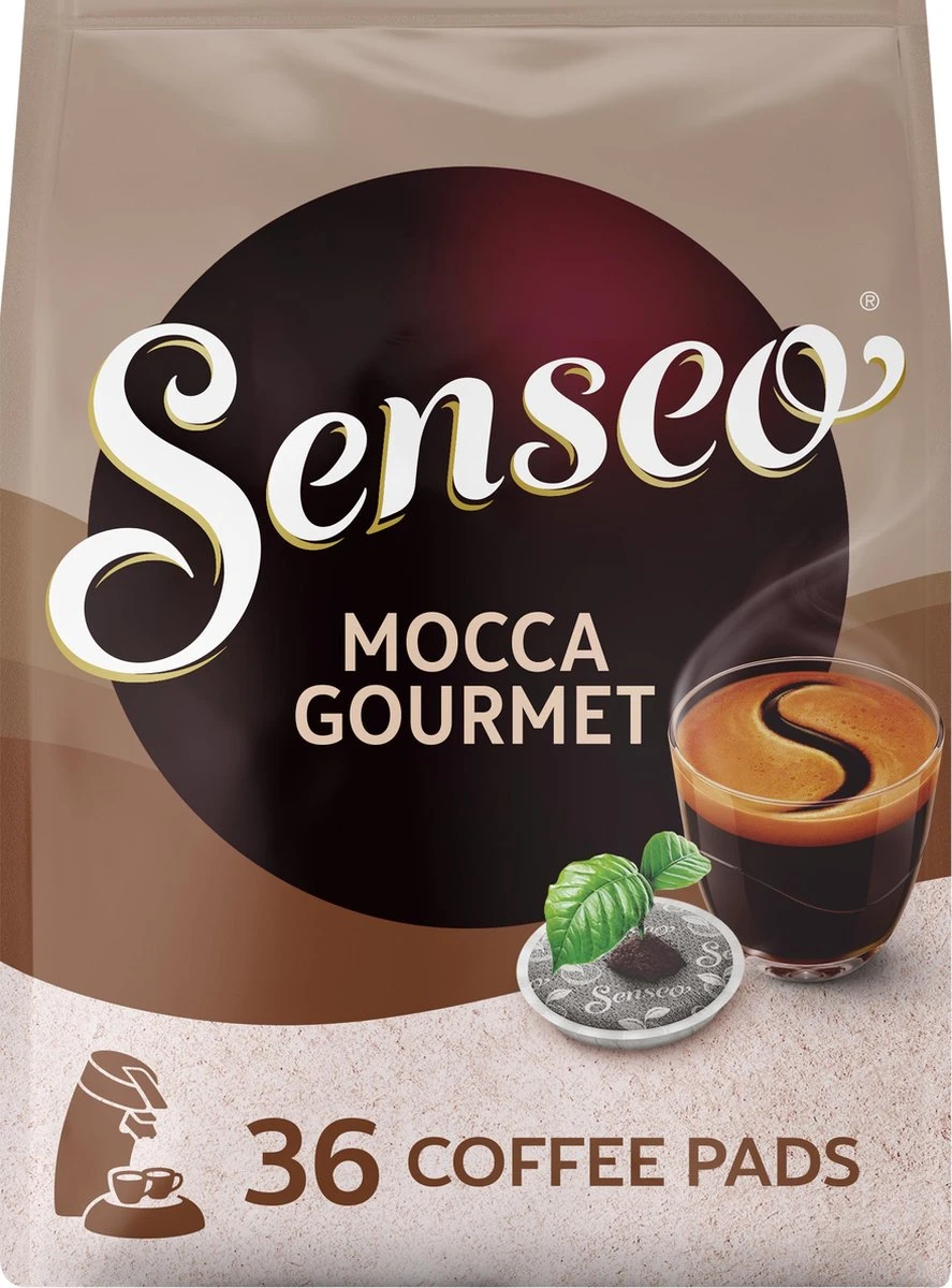 Senseo Mocca Gourmet Koffiepads - 4/9 Intensiteit - 10 X 36 Pads 10 Senseo Mocca Gourmet Koffiepads - 4/9 Intensiteit - 10 X 36 Pads - Afbeelding 8