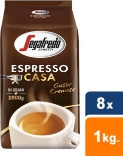 Segafredo Espresso Casa Koffiebonen - 8 X 1 Kg -Koffie Promotie Winkel 947x1200 1