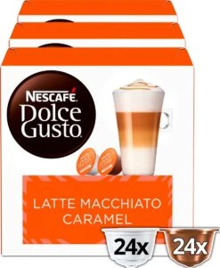Nescafé Dolce Gusto Caramel Macchiato Capsules - 48 Koffiecups 13 Nescafé Dolce Gusto Caramel Macchiato Capsules - 48 Koffiecups -Koffie Promotie Winkel 985x1200 1